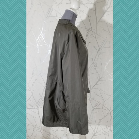 Cinzia Rocca Metallic Gray Button Front Coat - Picture 3 of 7